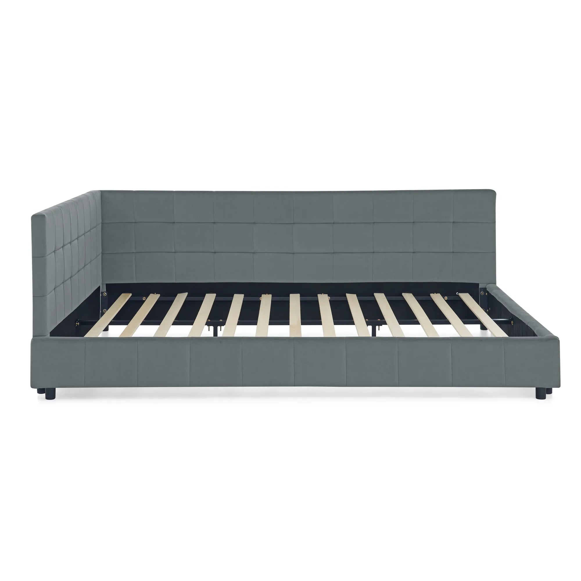 Celeste – Queen Velvet Tufted Bed Frame