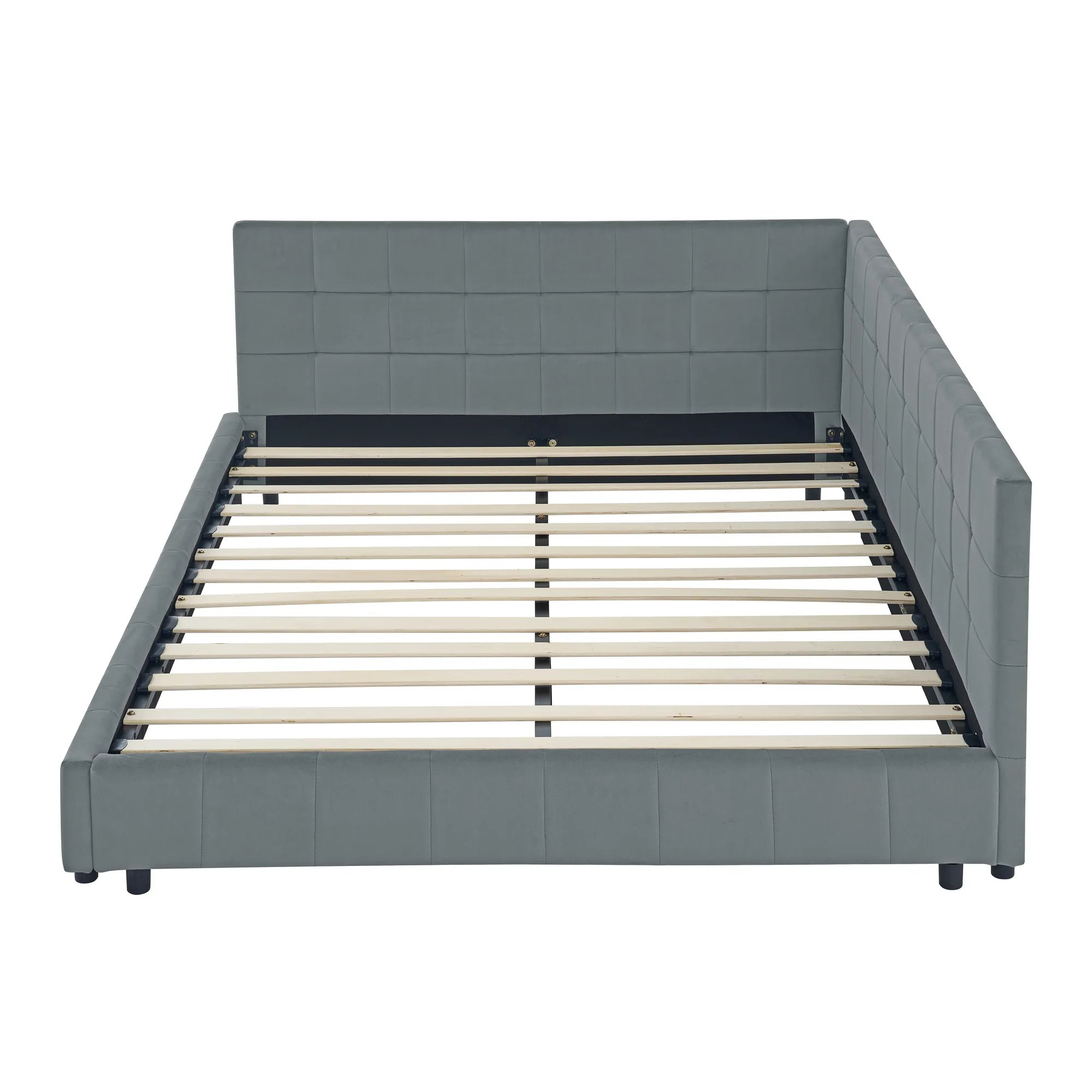 Celeste – Queen Velvet Tufted Bed Frame
