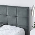 Celeste – Queen Velvet Tufted Bed Frame