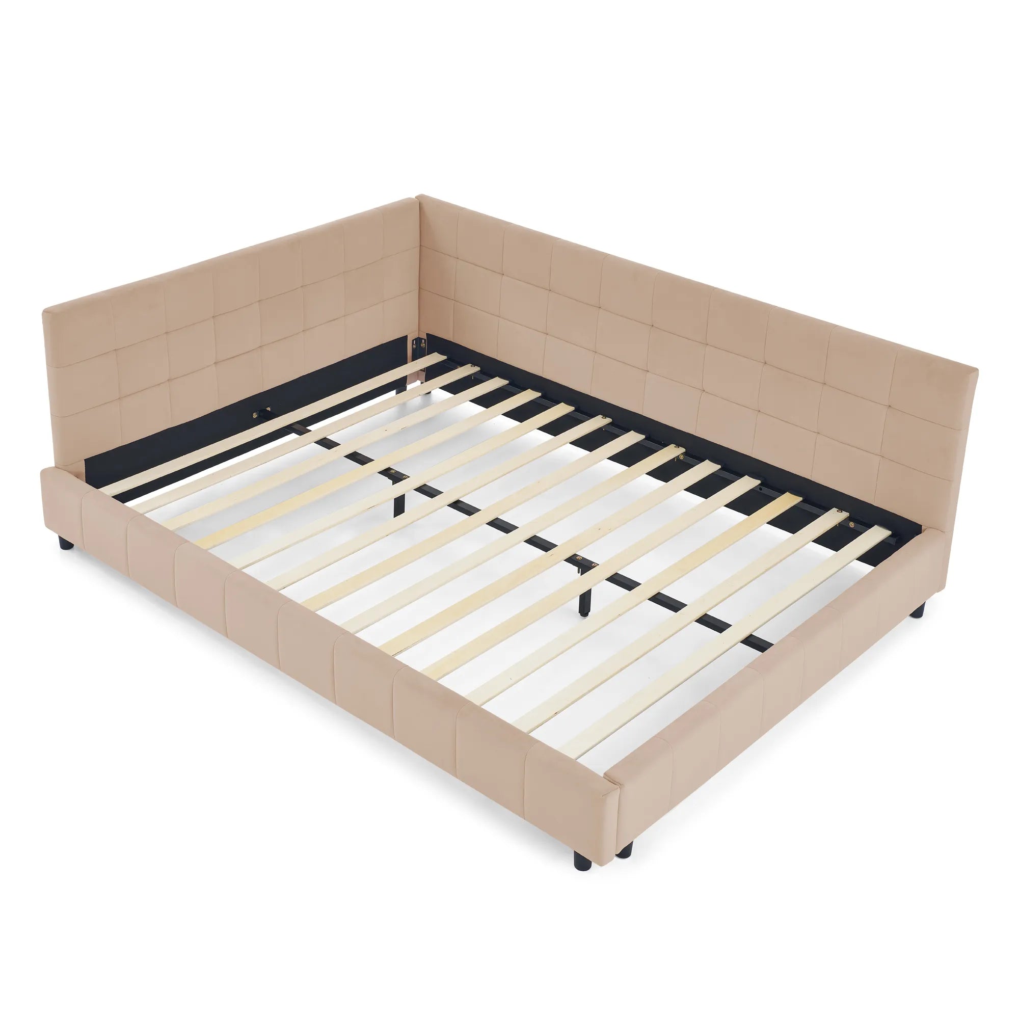 Celeste – Queen Velvet Tufted Bed Frame