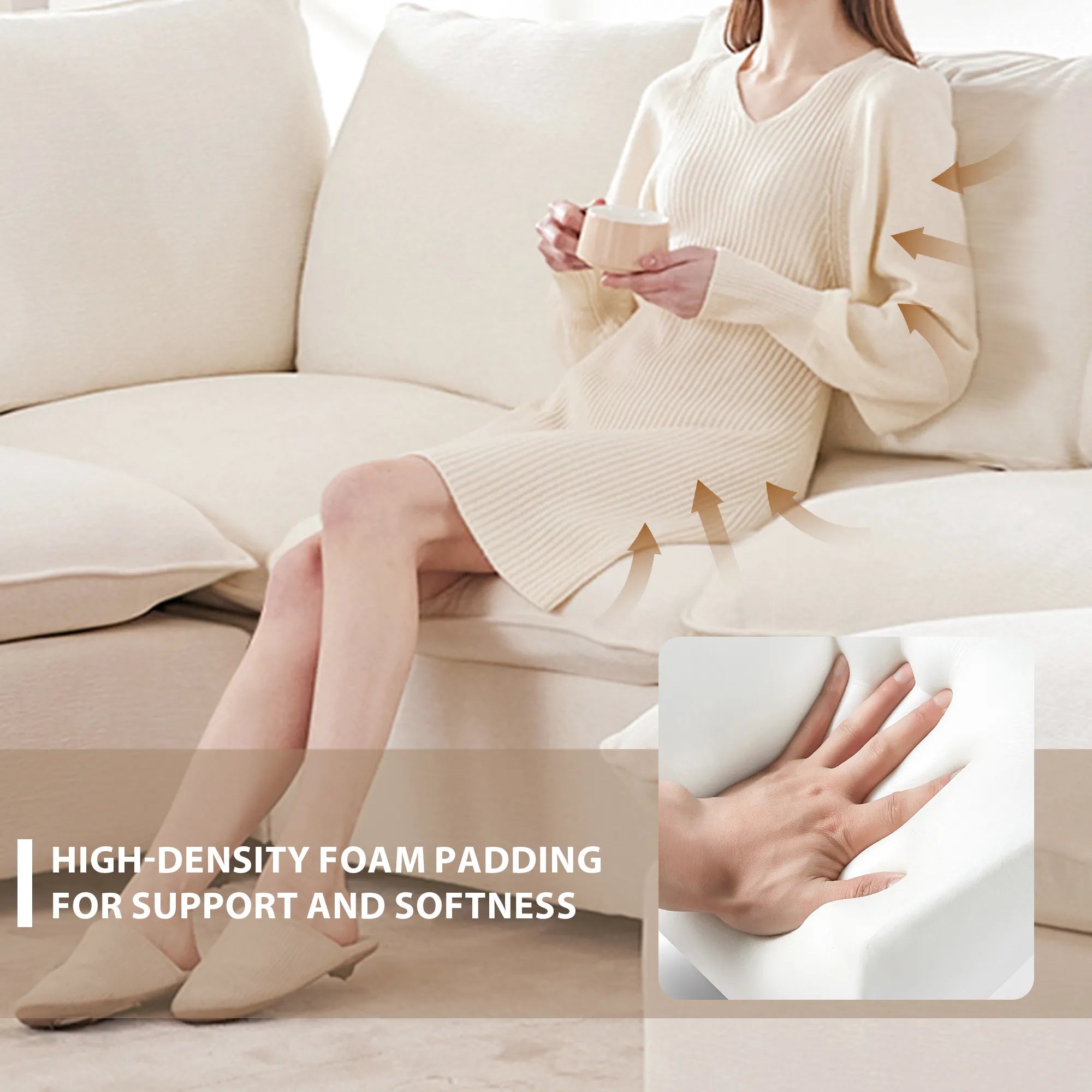 Chenille Modern Modular Sectional Sofa