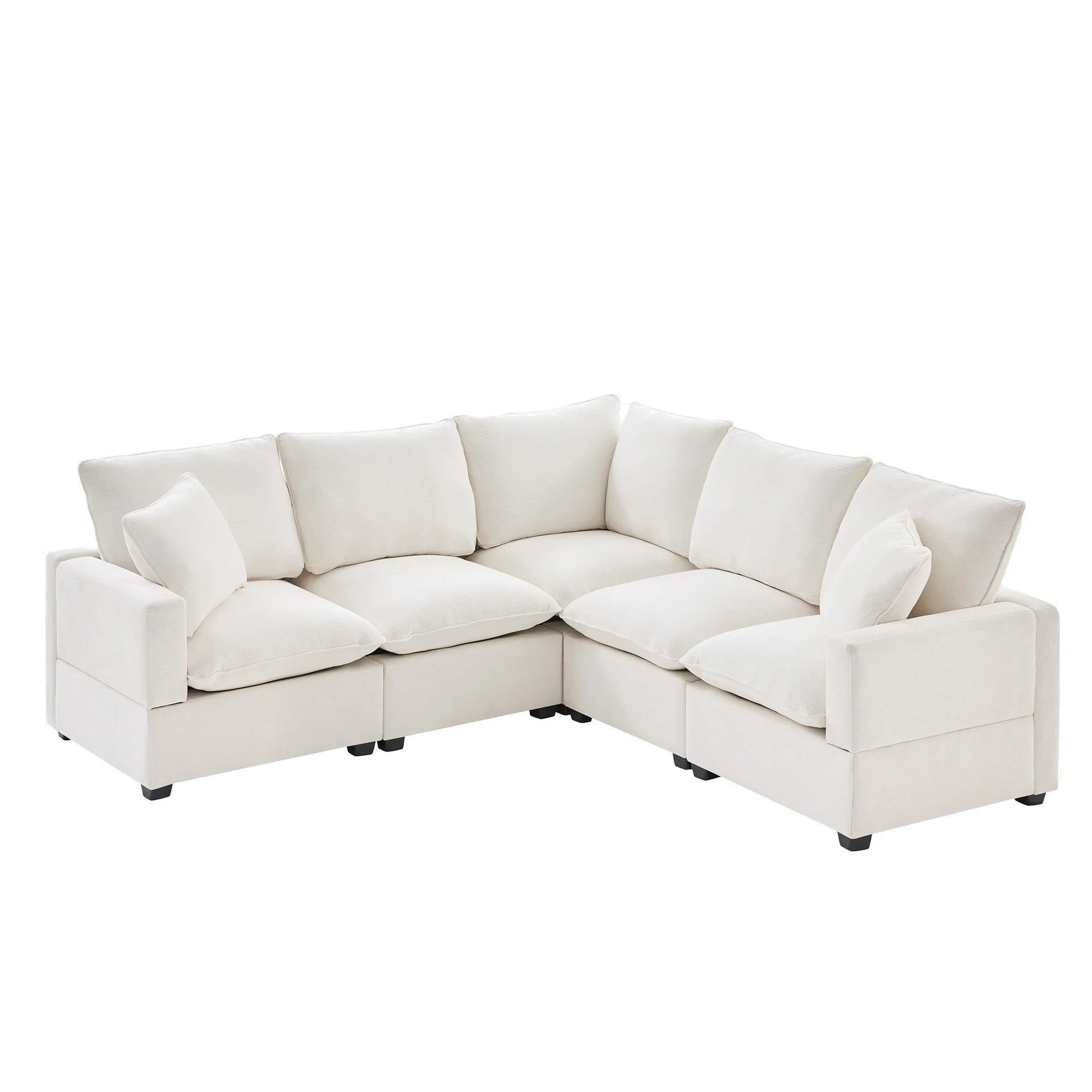 Chenille Modern Modular Sectional Sofa