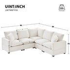 Chenille Modern Modular Sectional Sofa