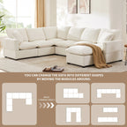 Chenille Modern Modular Sectional Sofa