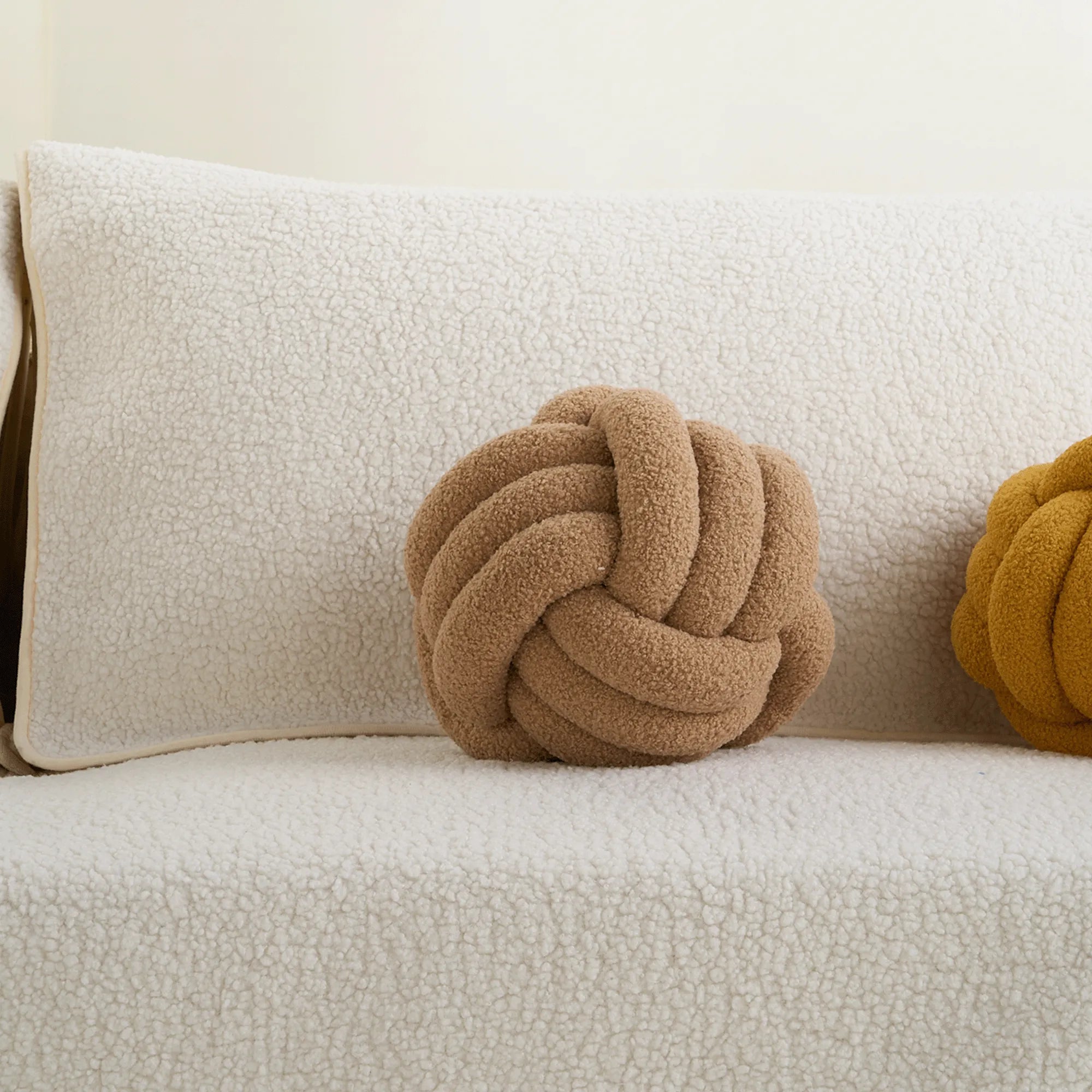 Chic Knotted Orb Sofa Pillow