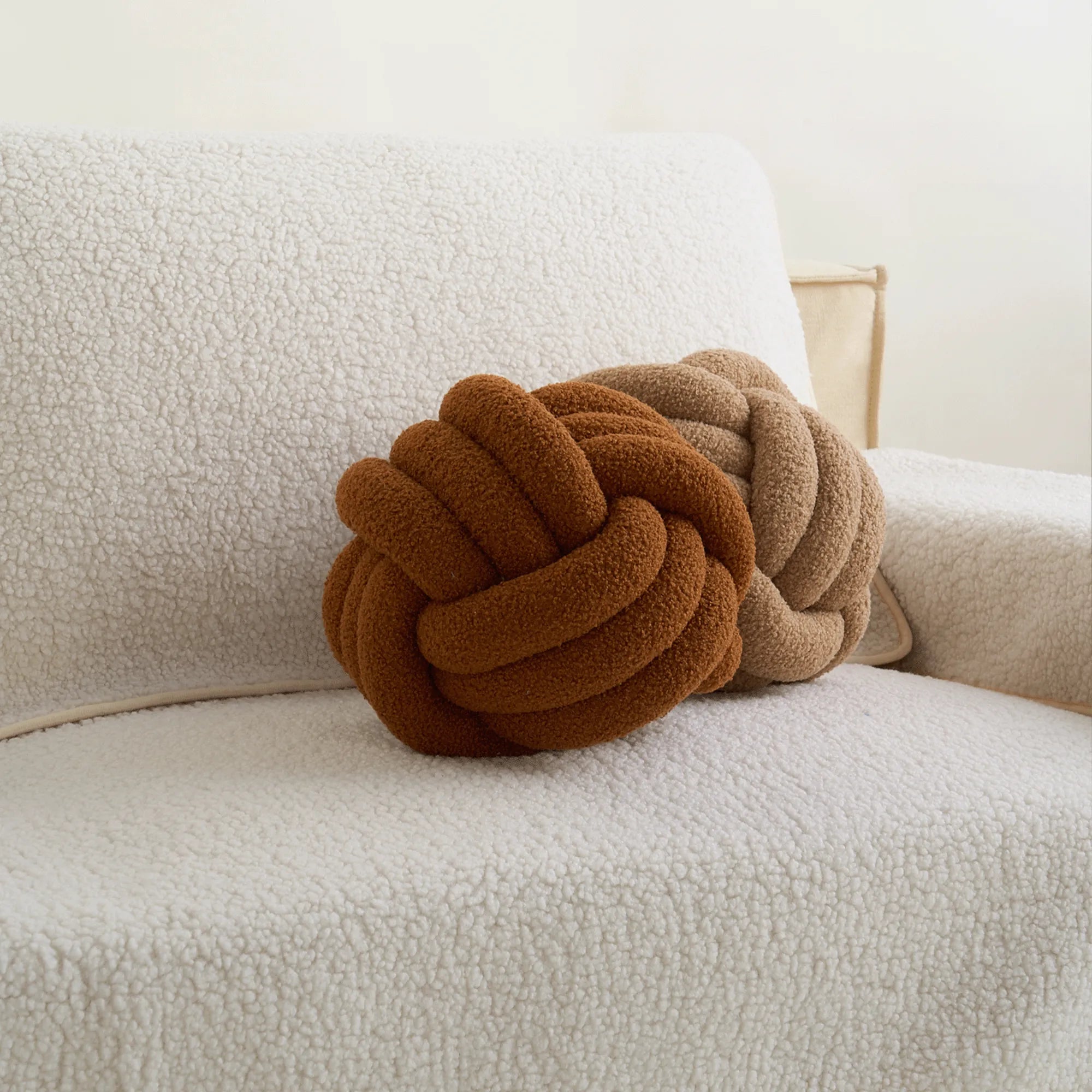 Chic Knotted Orb Sofa Pillow