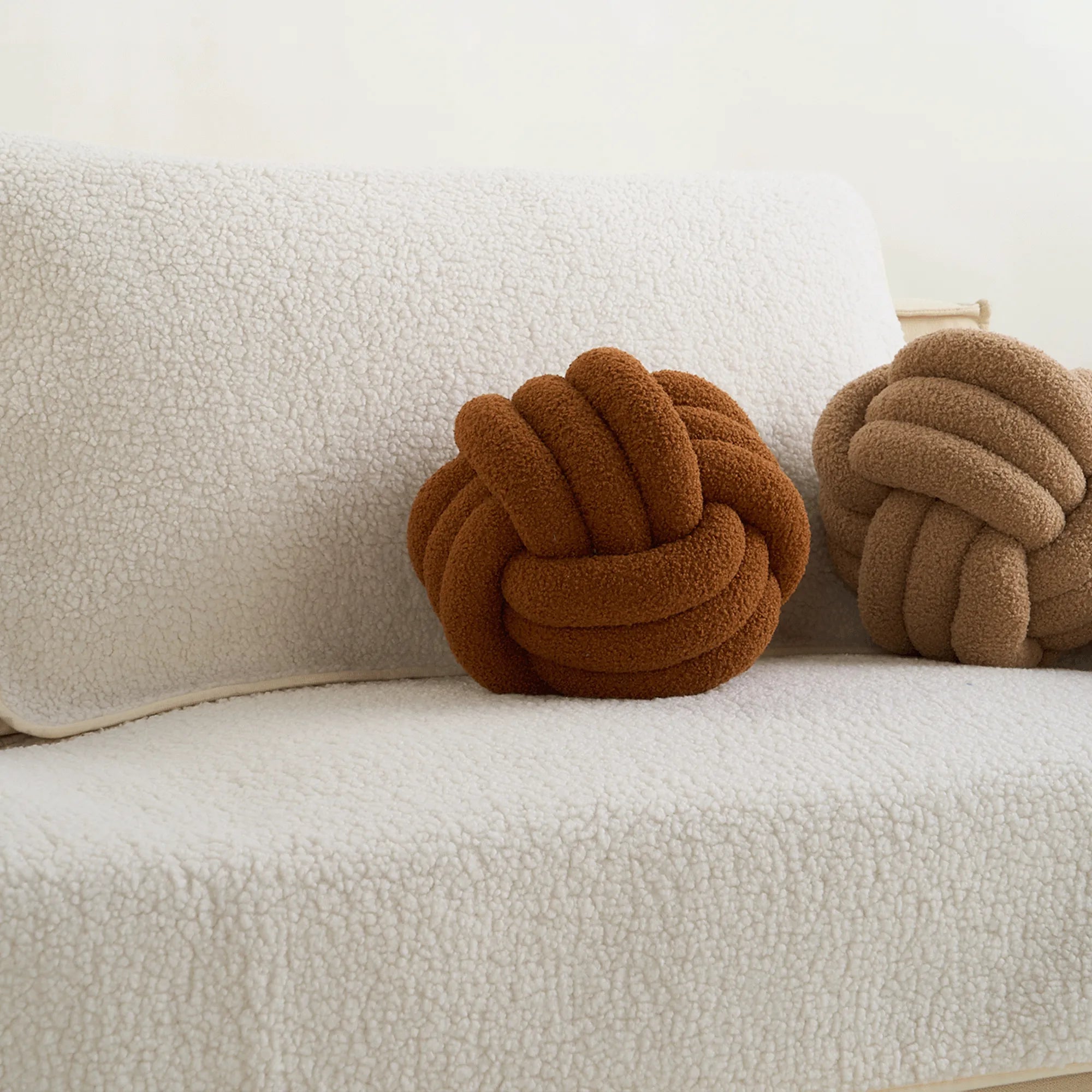 Chic Knotted Orb Sofa Pillow