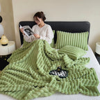 Comfy Fluffy Faux Fur Throw Blanket