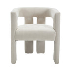 Contemporary Fabric Barrel Accent Chair Set of 2