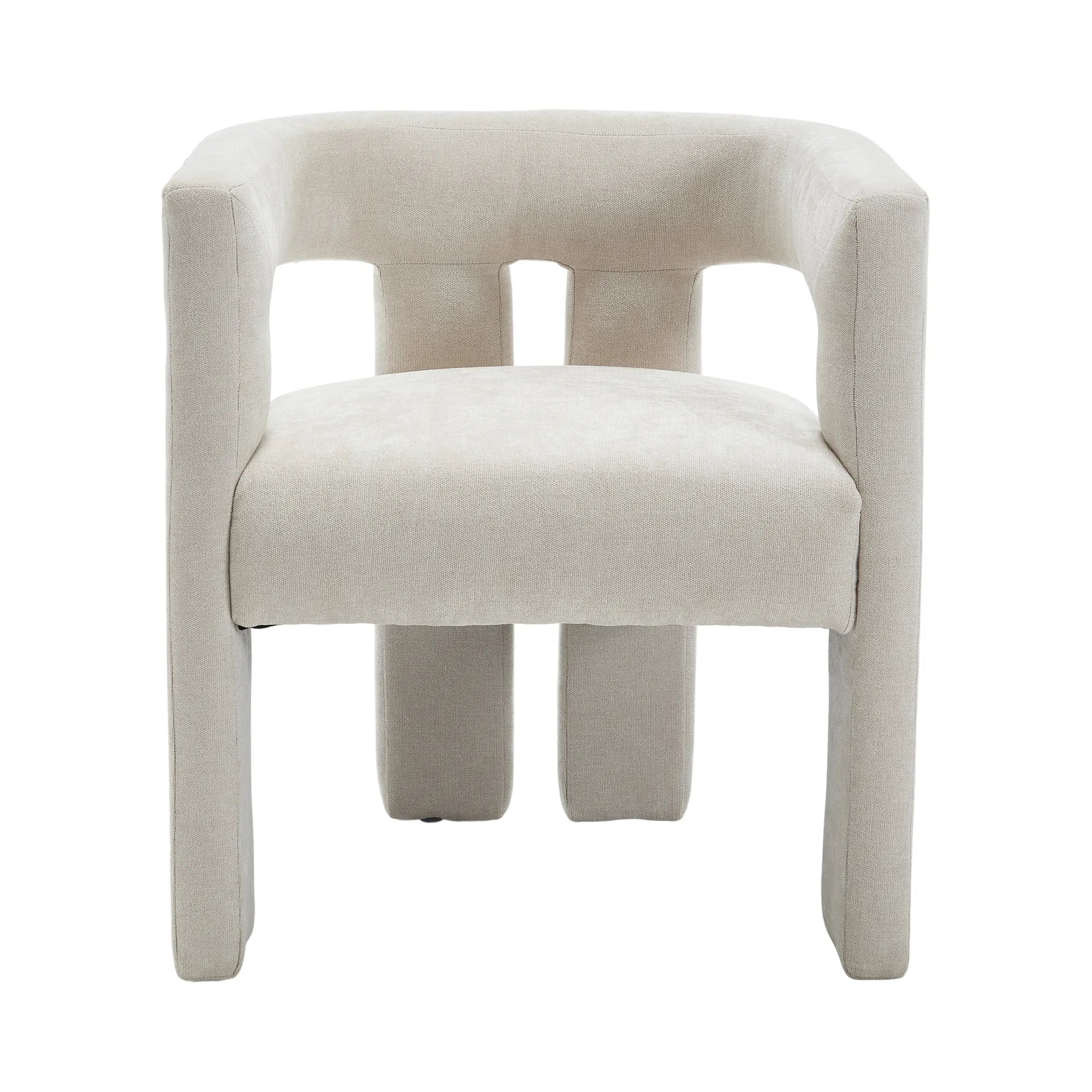Contemporary Fabric Barrel Accent Chair Set of 2