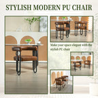 Contemporary PU Leather Upholstered Chair