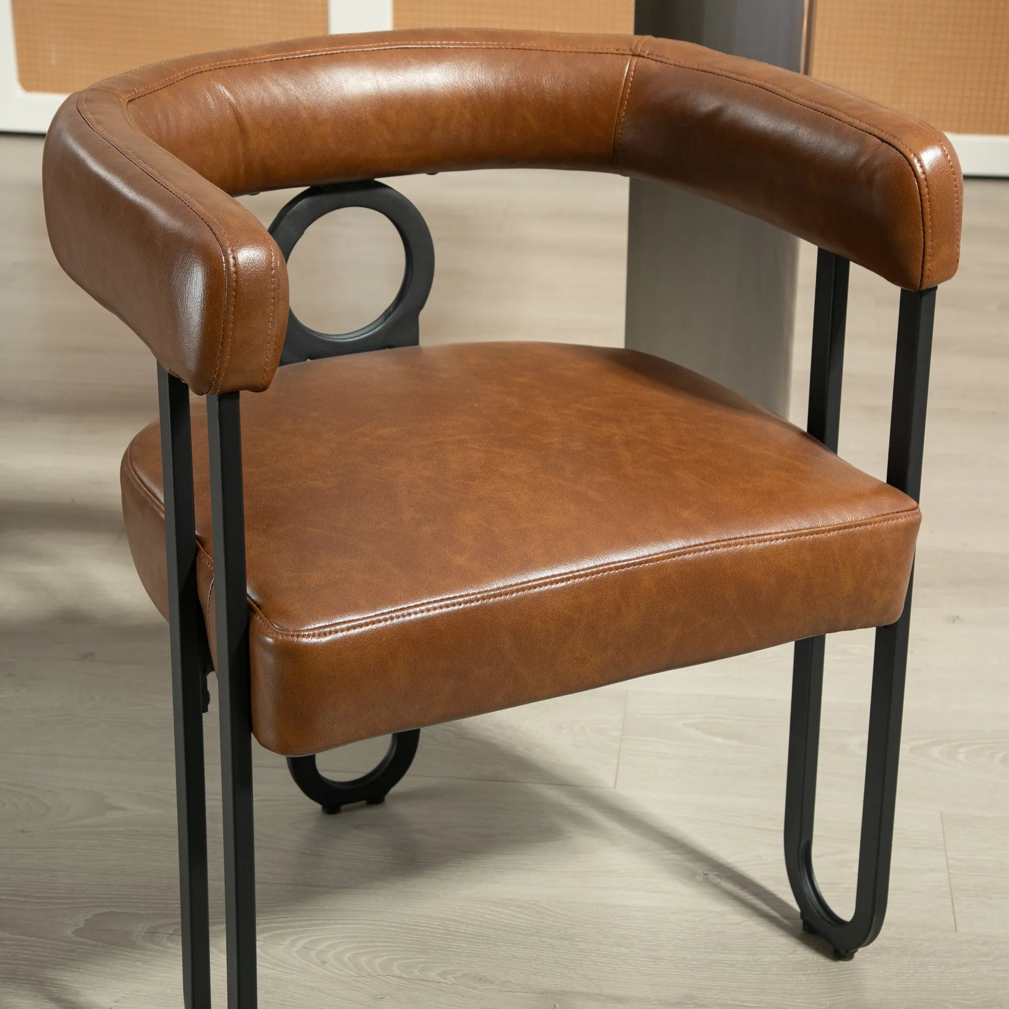 Contemporary PU Leather Upholstered Chair