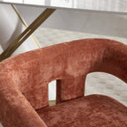 Contemporary Fabric Barrel Accent Chair Set of 2