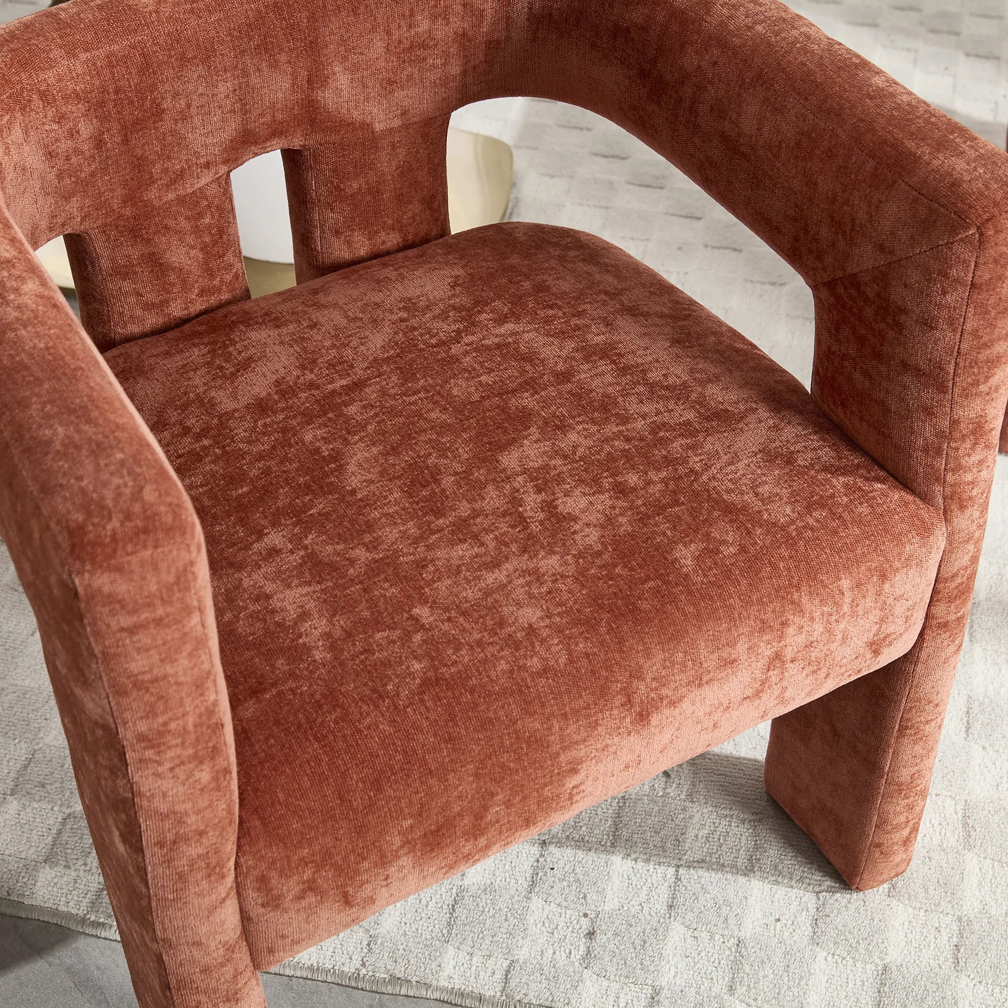 Contemporary Fabric Barrel Accent Chair Set of 2