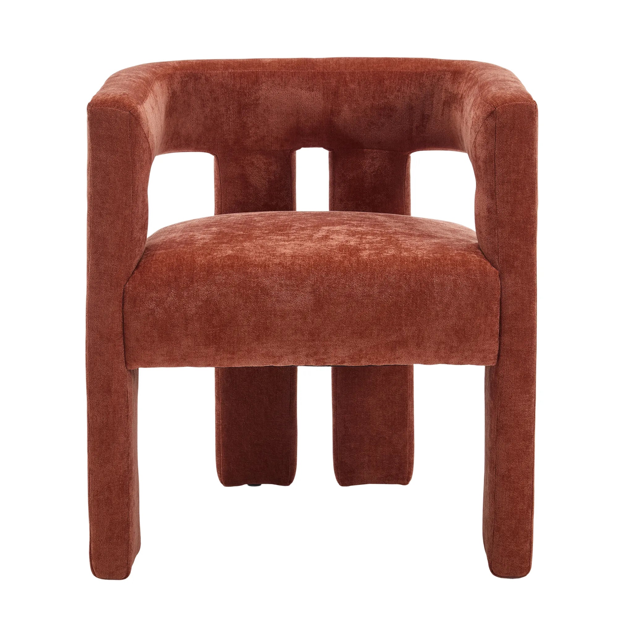 Contemporary Fabric Barrel Accent Chair Set of 2