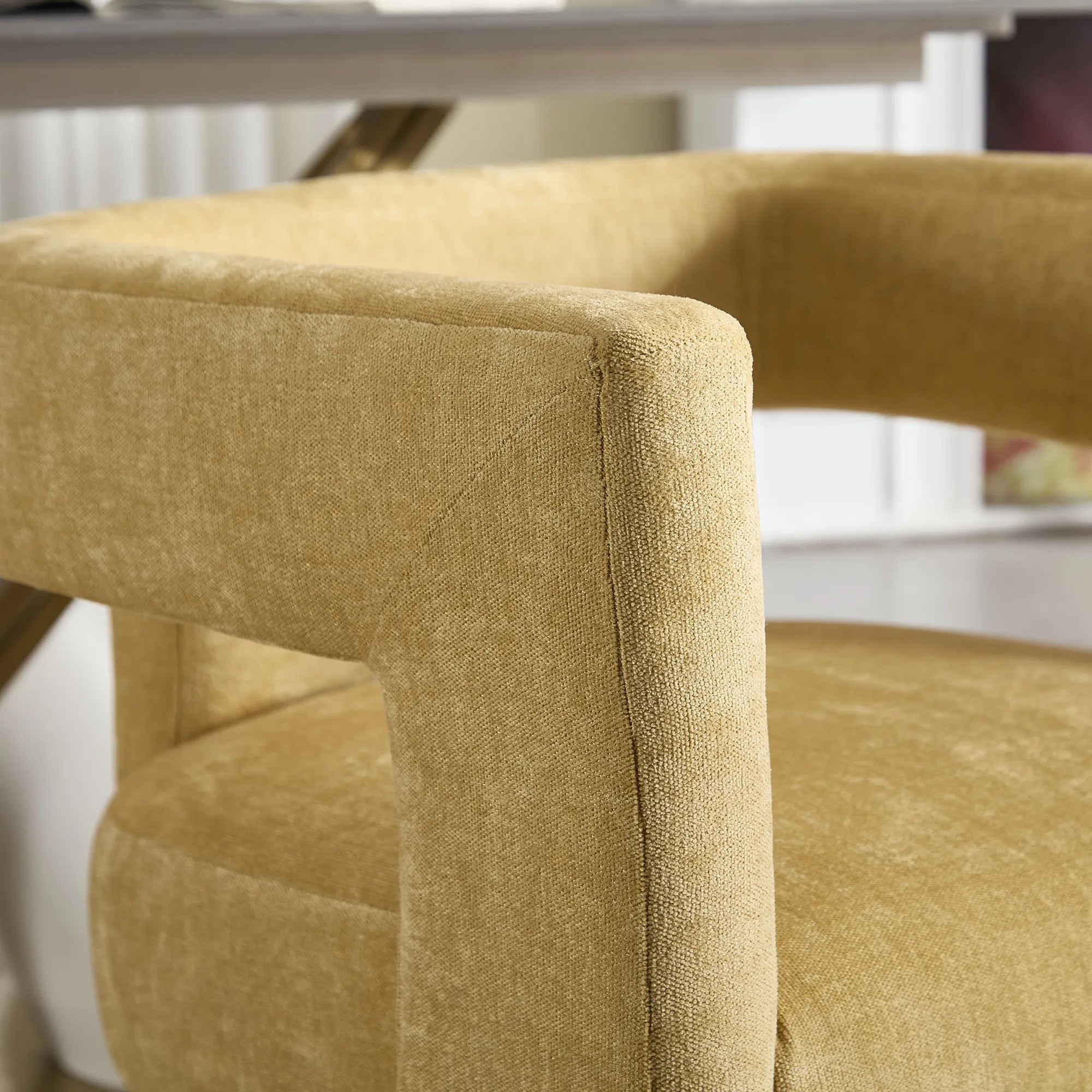 Contemporary Fabric Barrel Accent Chair Set of 2
