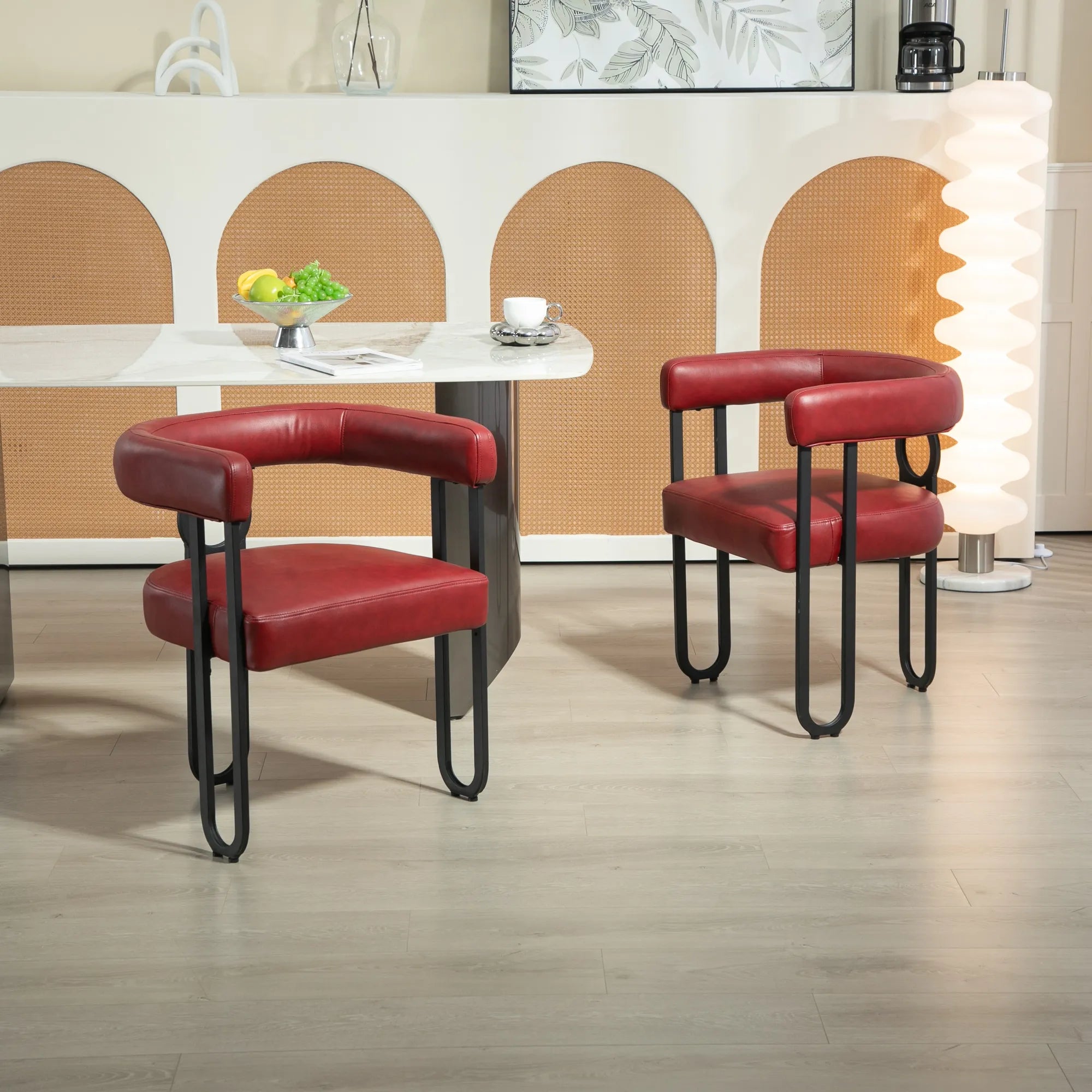 Contemporary PU Leather Upholstered Chair