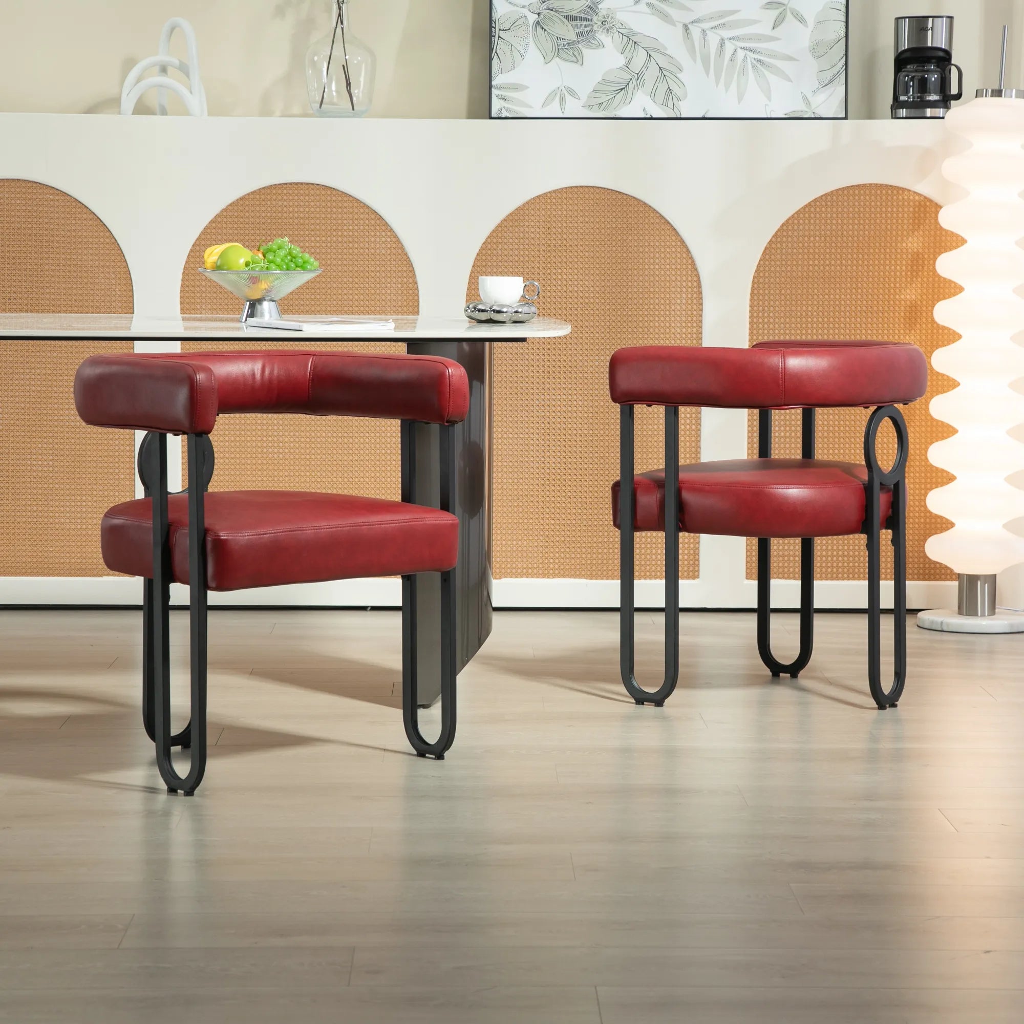 Contemporary PU Leather Upholstered Chair