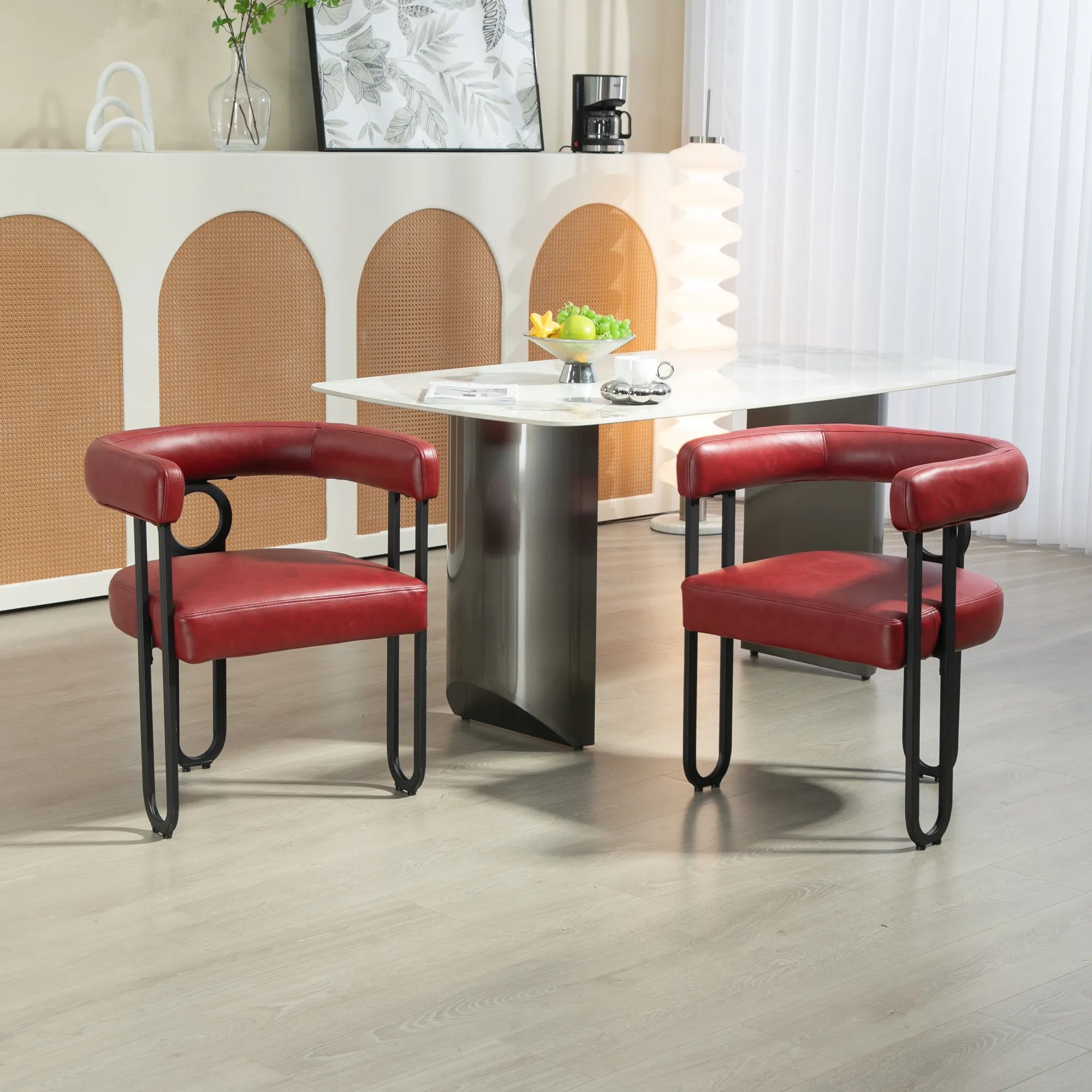 Contemporary PU Leather Upholstered Chair