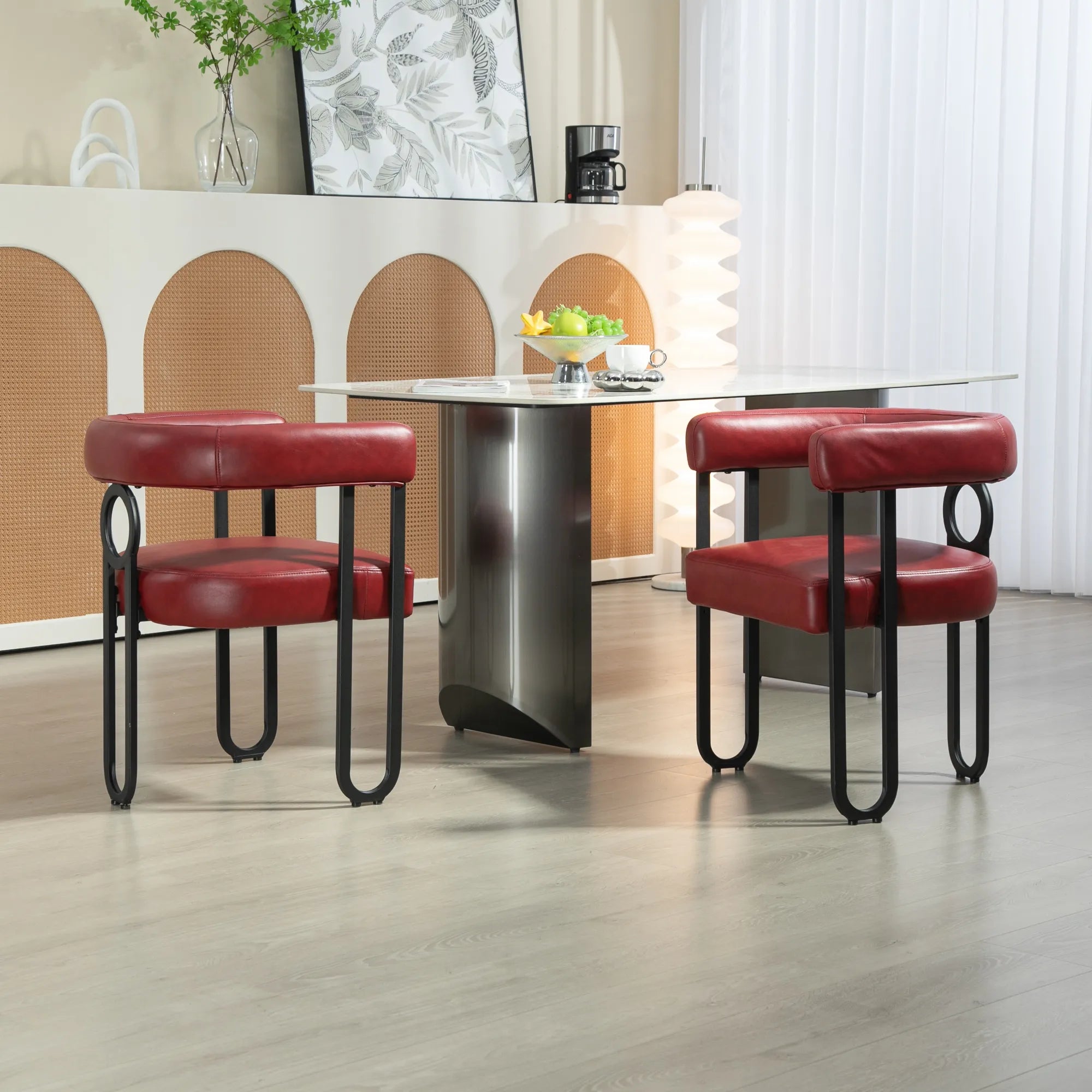Contemporary PU Leather Upholstered Chair