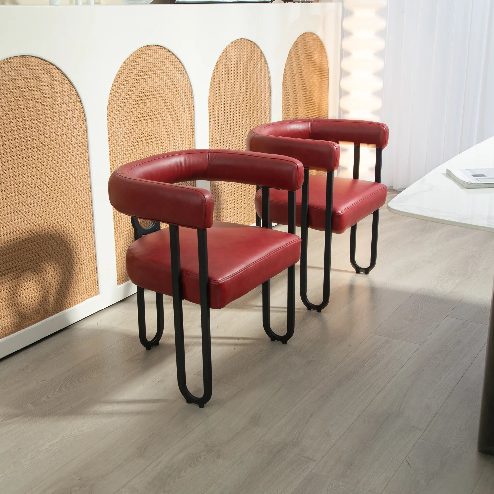 Contemporary PU Leather Upholstered Chair