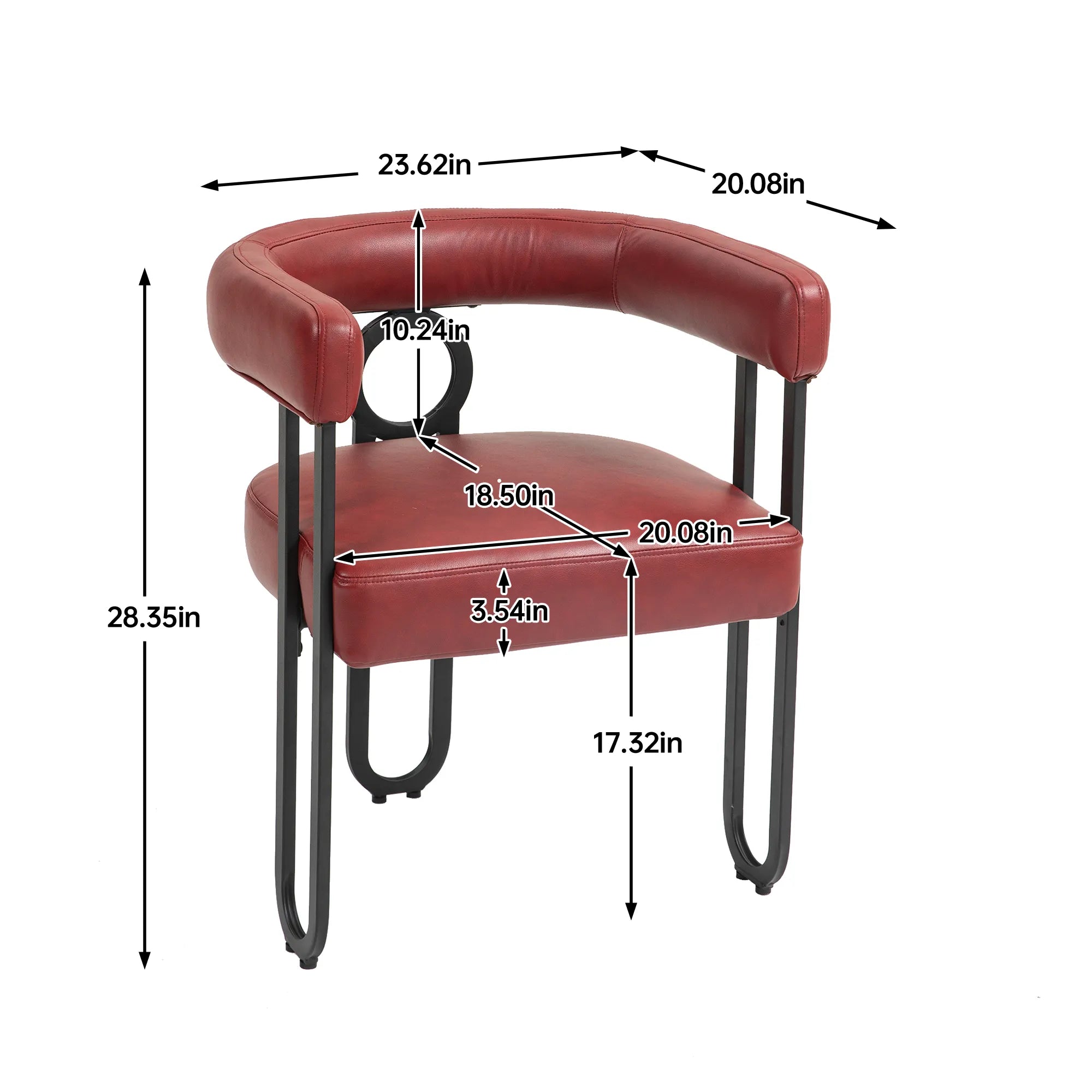 Contemporary PU Leather Upholstered Chair