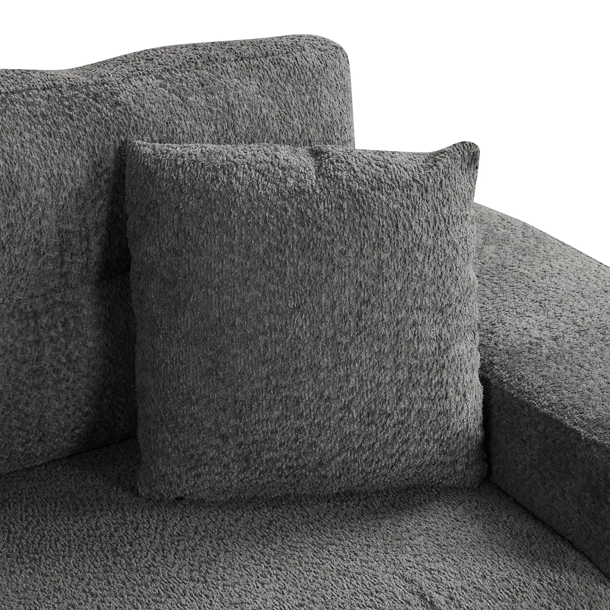 Convertible Sleeper Sofa Bed with Storage Ottoman, Stools, and Wireless Charger