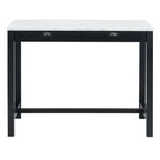Counter Height Modern Dining Table Bar Table Set With Storage Drawers