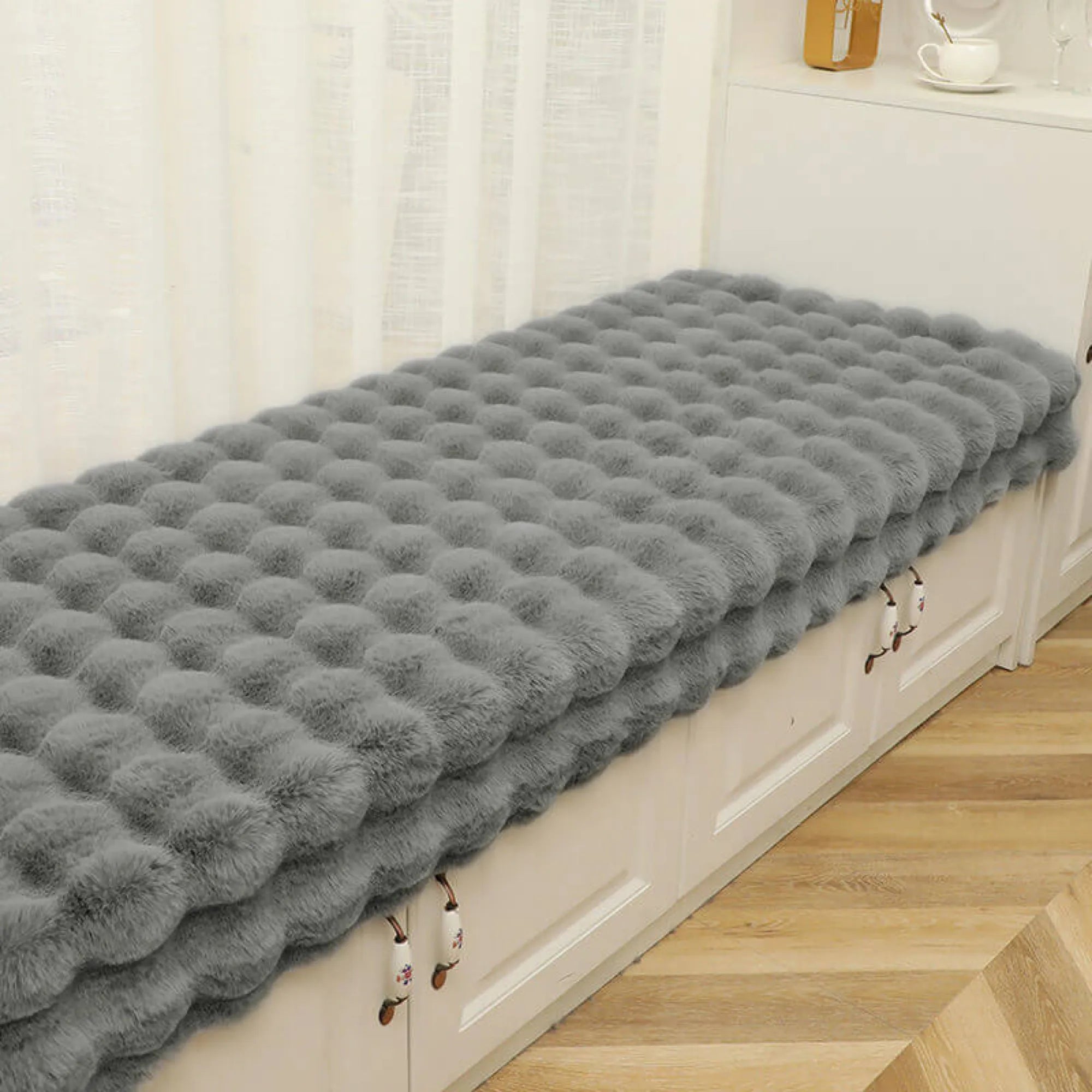 Cozy Untra Soft Plush Solid Colour Non-slip Sofa Cover Slipcover