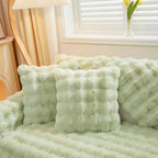 Cozy Untra Soft Plush Solid Colour Non-slip Sofa Cover Slipcover