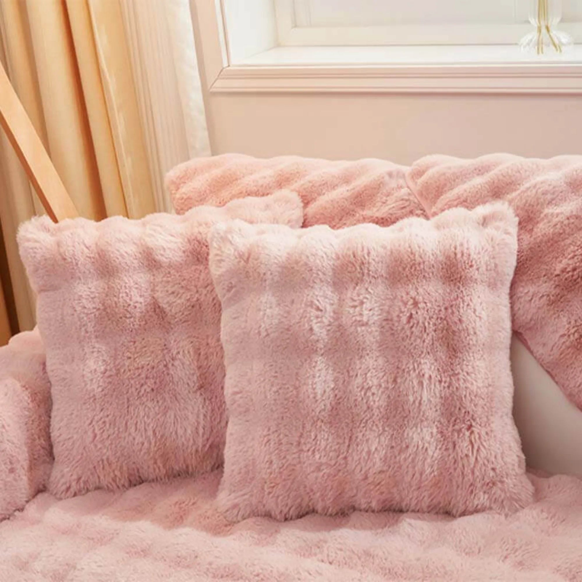 Cozy Untra Soft Plush Solid Colour Non-slip Sofa Cover Slipcover