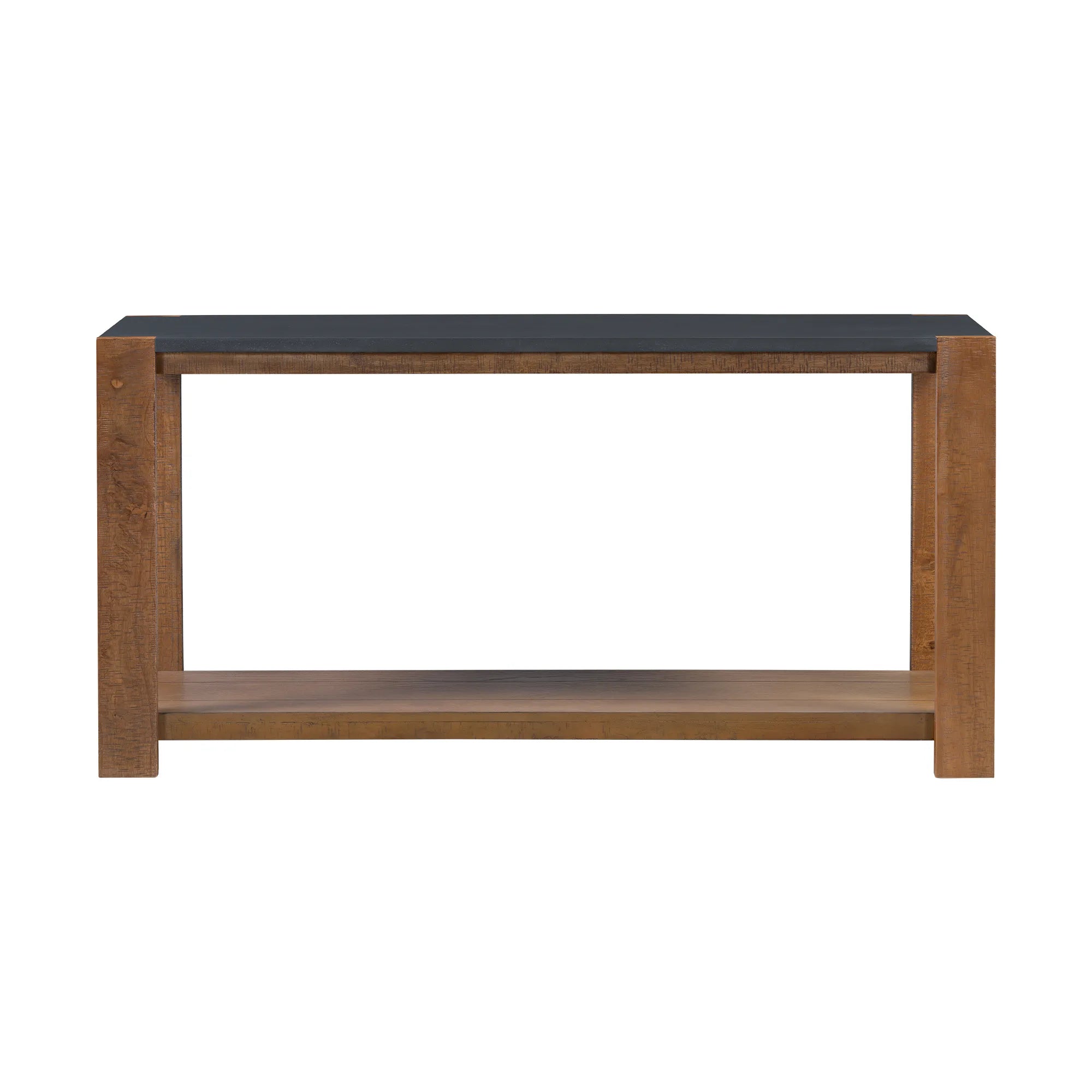 Distinctive Minimalist Entryway Console Table with Bottom Shelf
