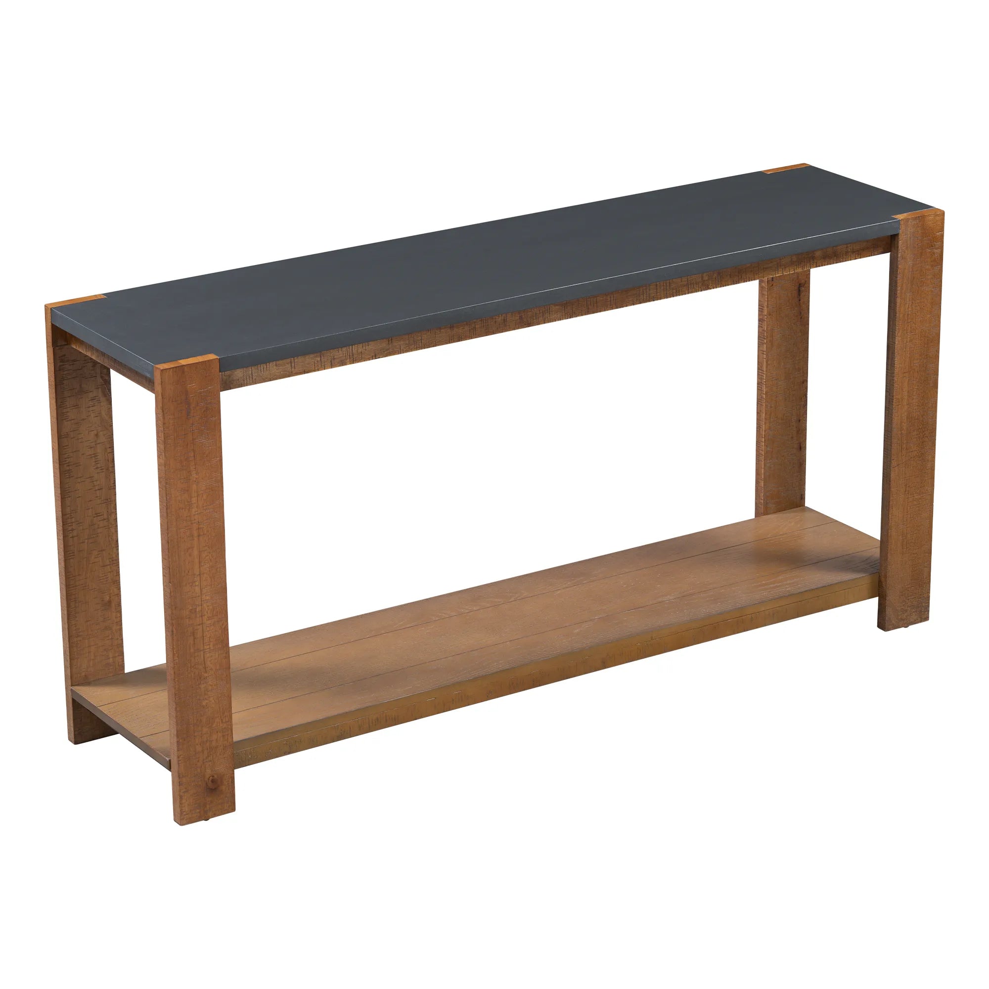 Distinctive Minimalist Entryway Console Table with Bottom Shelf
