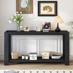 Distinctive Minimalist Entryway Console Table with Bottom Shelf