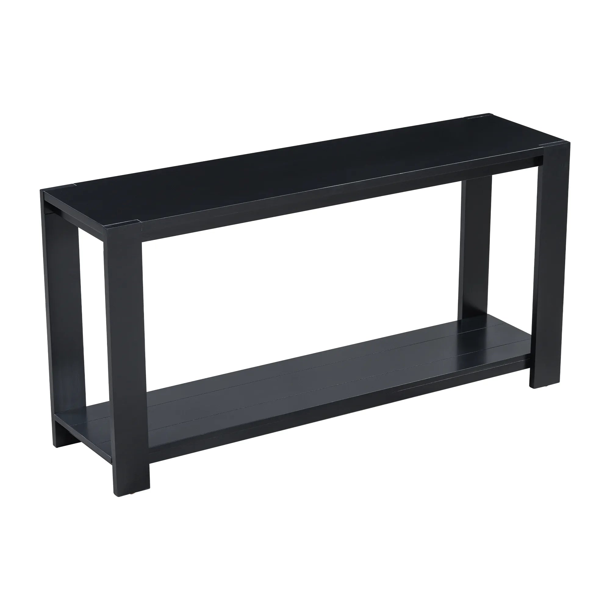 Distinctive Minimalist Entryway Console Table with Bottom Shelf