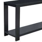 Distinctive Minimalist Entryway Console Table with Bottom Shelf
