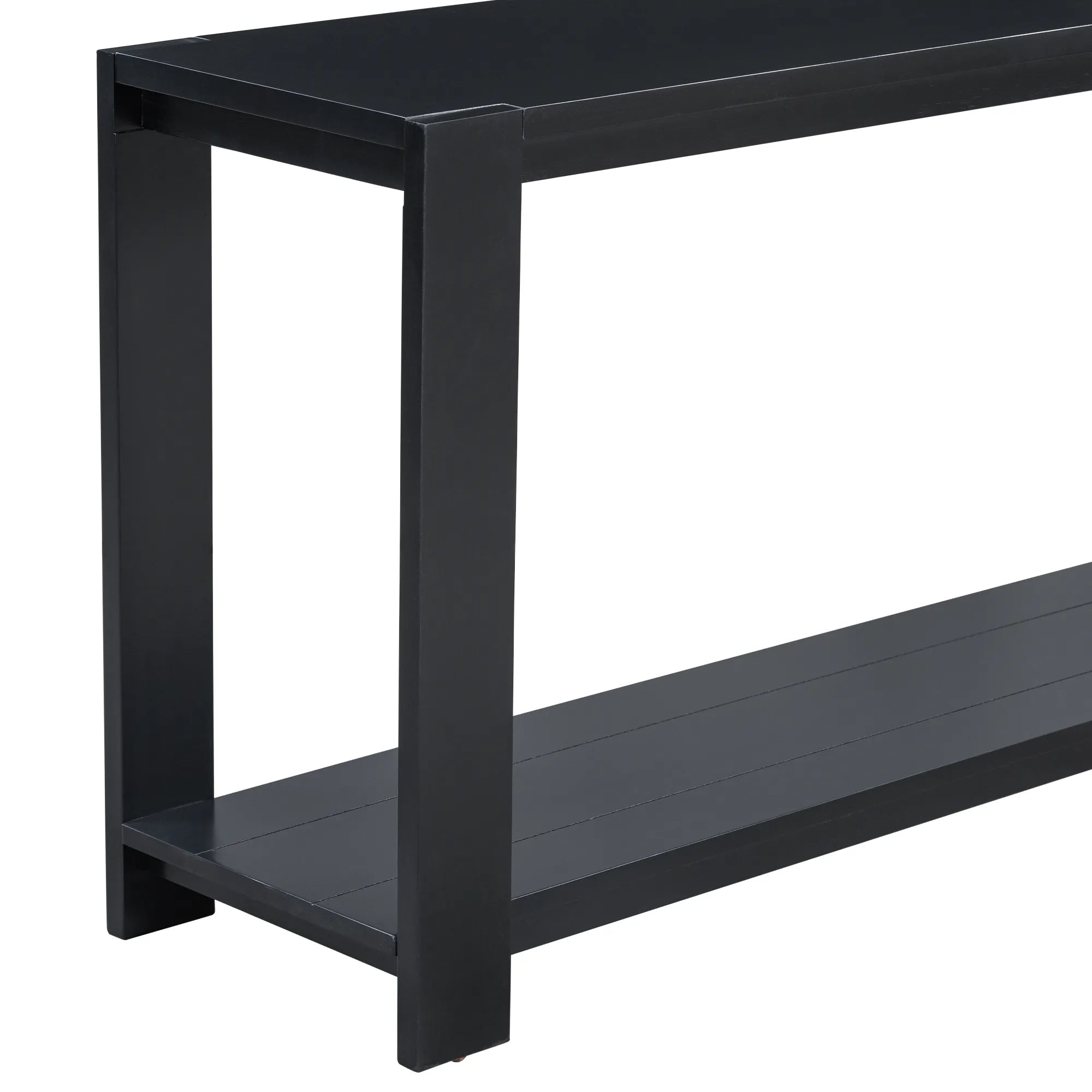 Distinctive Minimalist Entryway Console Table with Bottom Shelf