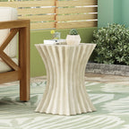 Elegant Accent Archaistic Wavy End Table