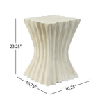 Elegant Accent Archaistic Wavy End Table