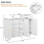 Elegant Modern Shoe Storage Cabinet with Arched Doors