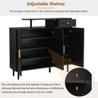 Elegant Modern Shoe Storage Cabinet with Arched Doors