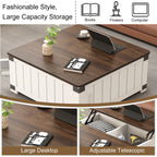 Farmhouse Lift Top Square Coffee Table with Storage