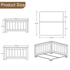 Farmhouse Lift Top Square Coffee Table with Storage