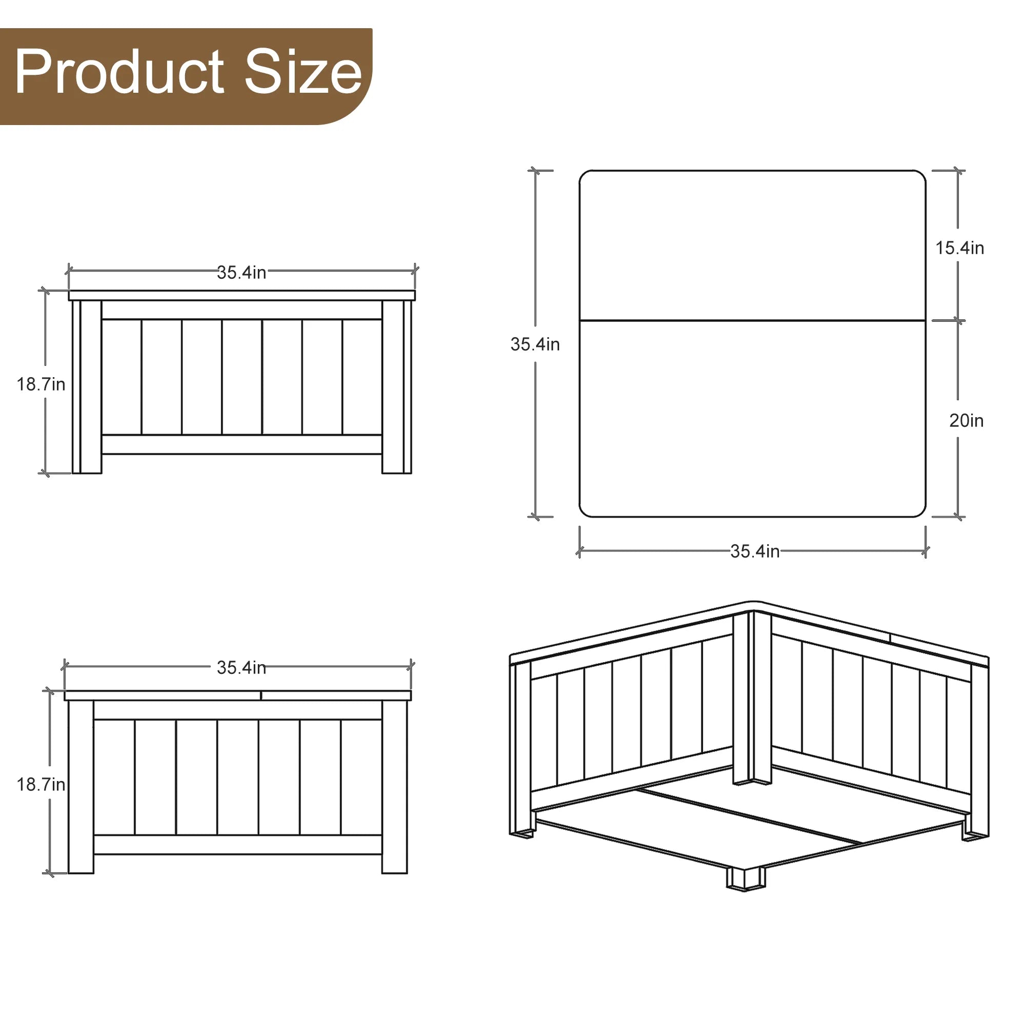 Farmhouse Lift Top Square Coffee Table with Storage