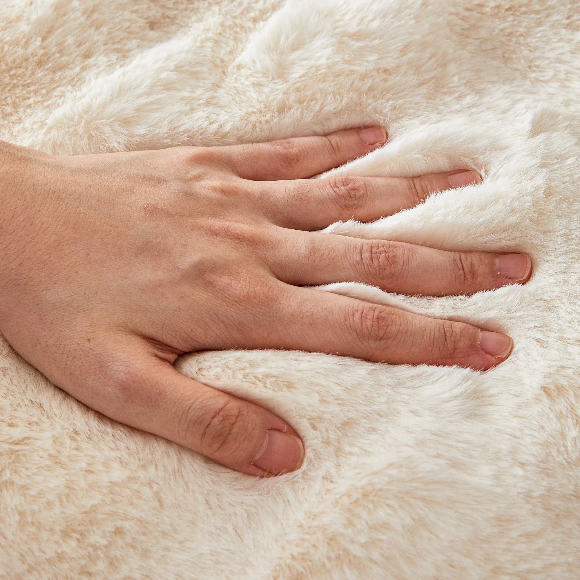 Faux Fur Bubble Throw Pillow Cover