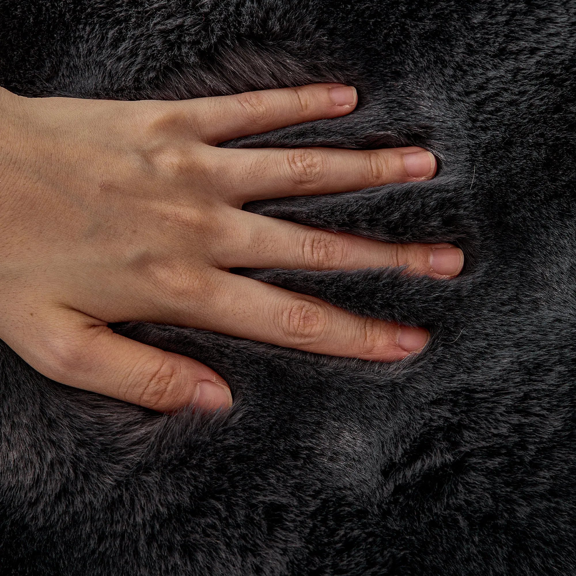 Faux Fur Bubble Throw Pillow Cover