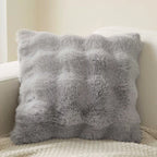 Faux Fur Bubble Throw Pillow Cover