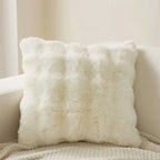 Faux Fur Bubble Throw Pillow Cover
