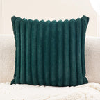 Faux Fur Strip Throw Pillow Cover