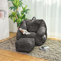 Fluffy Lazy Bean Bag Sofa Chair with Memory Foam Filling